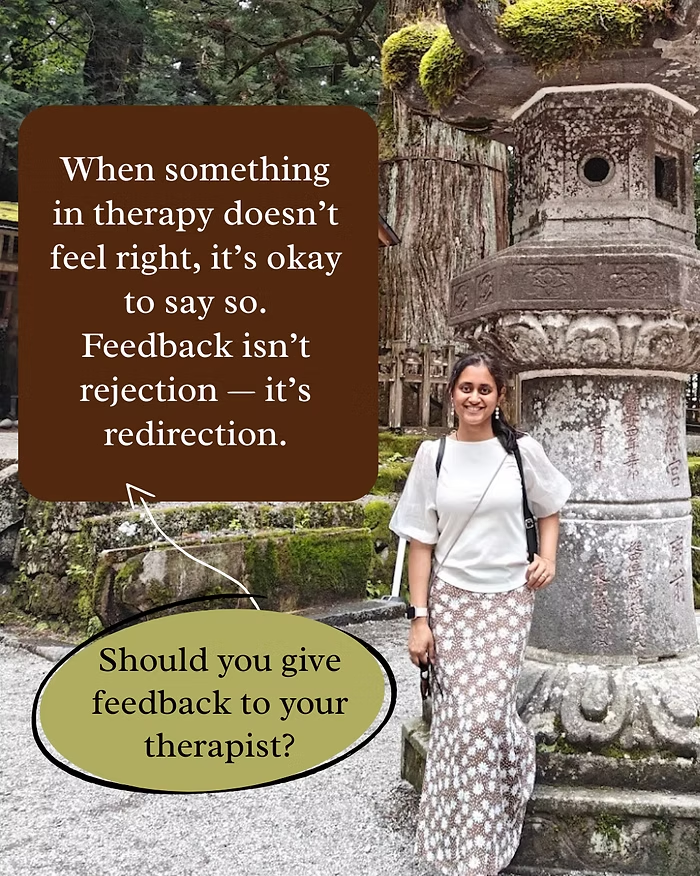 Giving Feedback to Your Therapist Isn’t Rejection — It’s Relationship